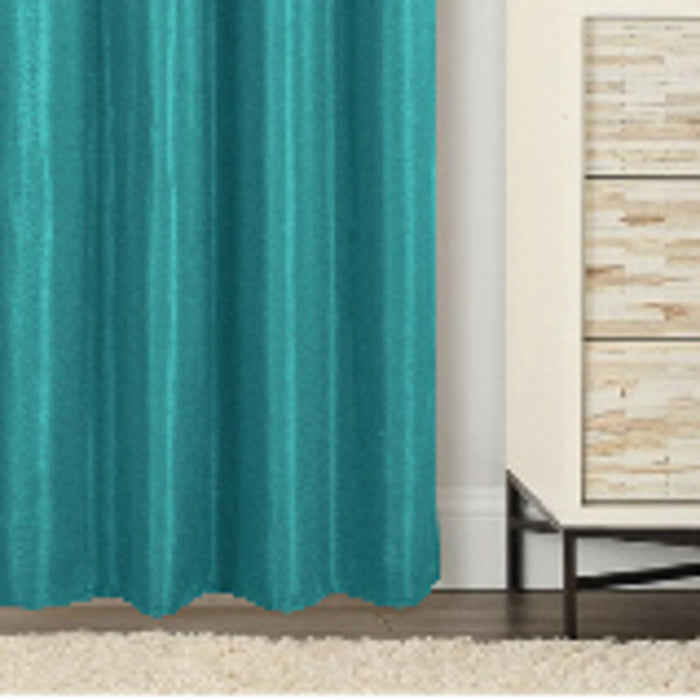 RT Designer Collection Gibson Luxurious Decorative Grommet Curtain Panel 54" x 90" Turq