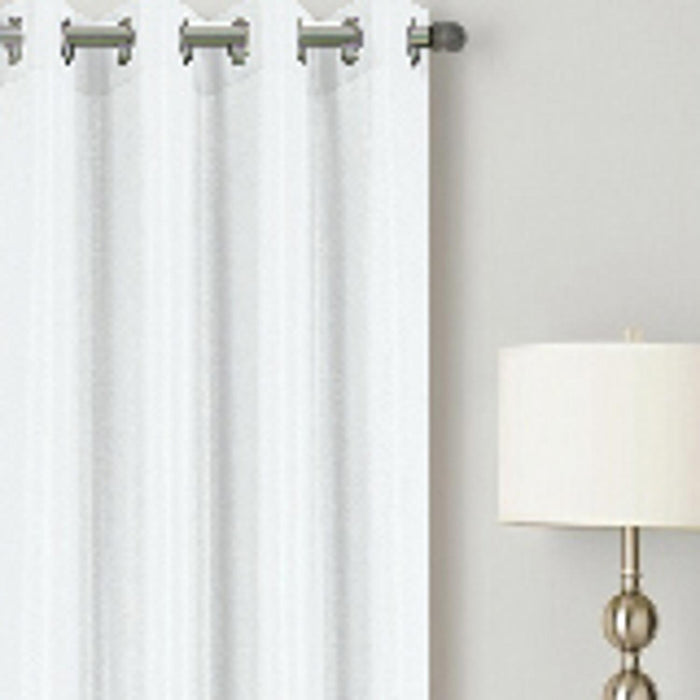RT Designer Collection Gibson Luxurious Decorative Grommet Curtain Panel 54" x 90" White