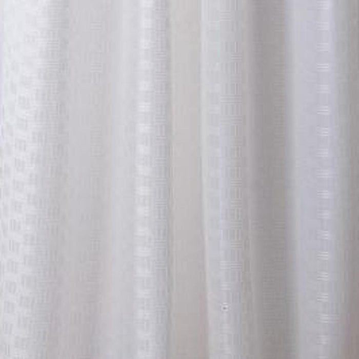RT Designers Gianna Geometric Jacquard Single Grommet Curtain Panel Pair - 54x84", White