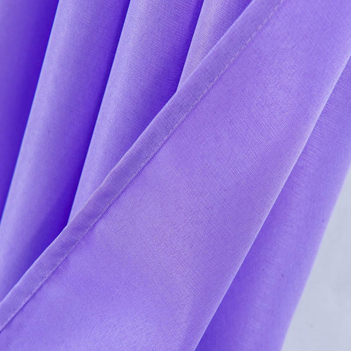 Olivia Gray Gilbert Solid Single Grommet Curtain Panel Pair - 54x84", Lilac