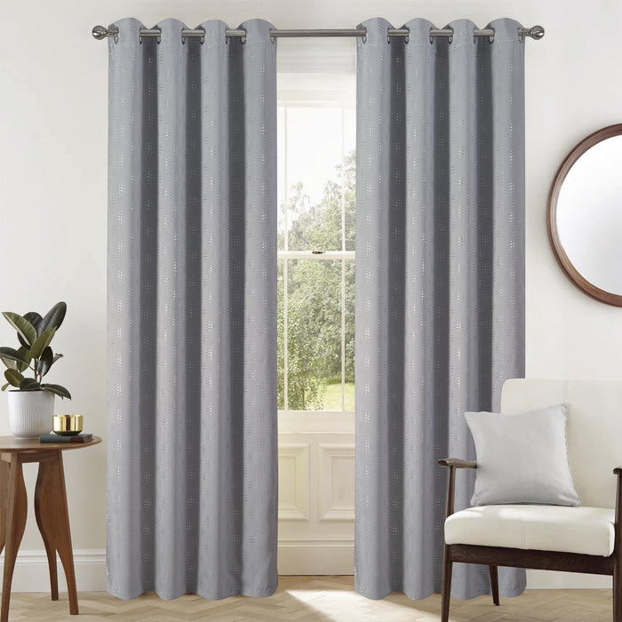 RT Designers Collection Gatsby Rubber Blackout Grommet Panel Grey