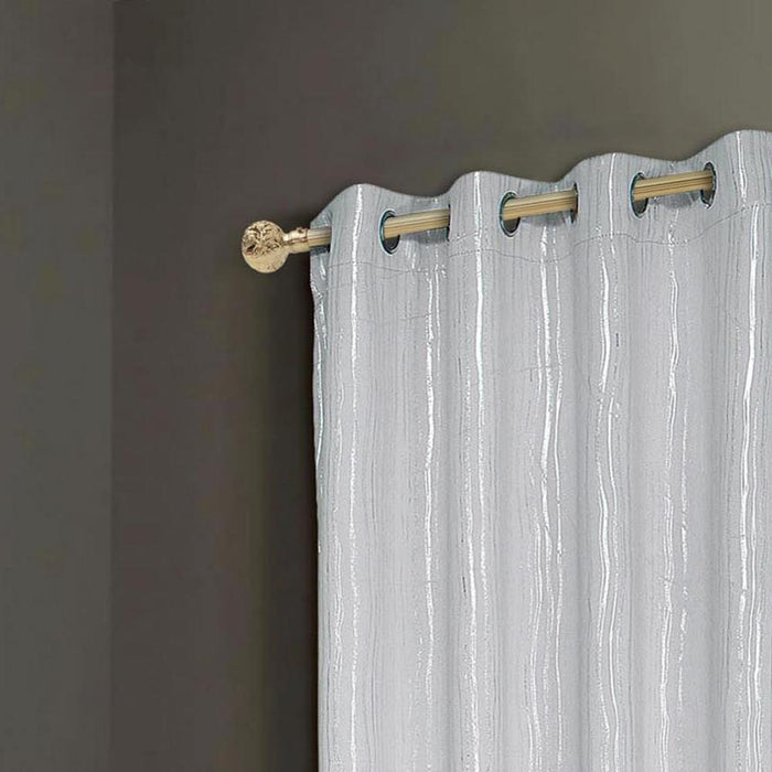 RT Designers Collection Iceland Metallic Grommet Panel Silver