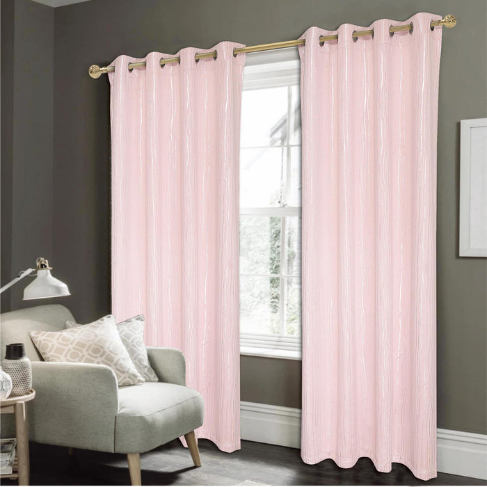 RT Designers Collection Iceland Metallic Grommet Panel Blush