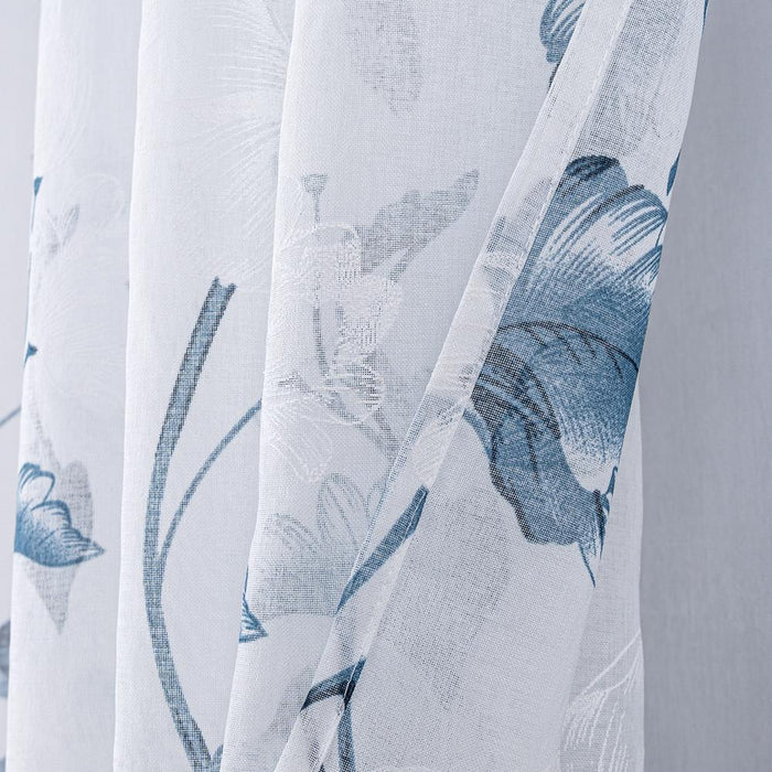 RT Designers Collection Jillian Rubber Doily Grommet Light Filtering Window Curtains for Bedroom 54" x 95"