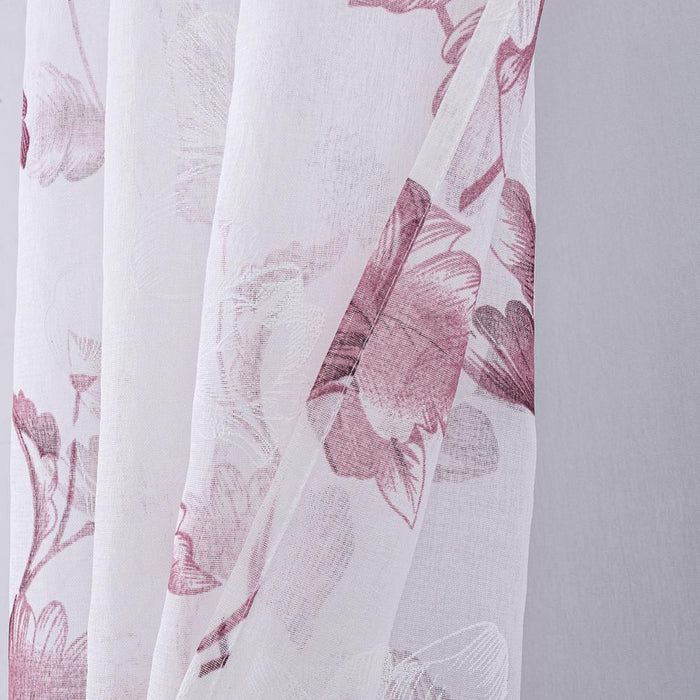 RT Designers Collection Jillian Rubber Doily Grommet Light Filtering Window Curtains for Bedroom 54" x 95"