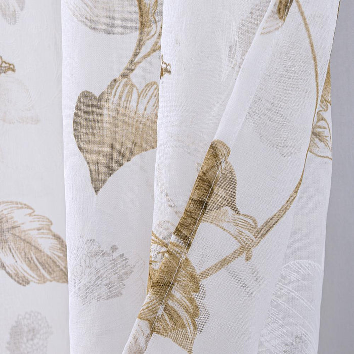 RT Designers Collection Jillian Rubber Doily Grommet Light Filtering Window Curtains for Bedroom 54" x 95"