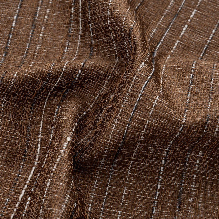 RT Designer Collection Kensington Jacquard Foam Backed Luxurious Decorative Grommet Curtain Panel Coffee