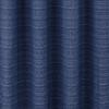 RT Designer Collection Kensington Jacquard Foam Backed Luxurious Decorative Grommet Curtain Panel Navy