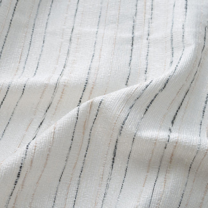 RT Designer Collection Kensington Jacquard Foam Backed Luxurious Decorative Grommet Curtain Panel White