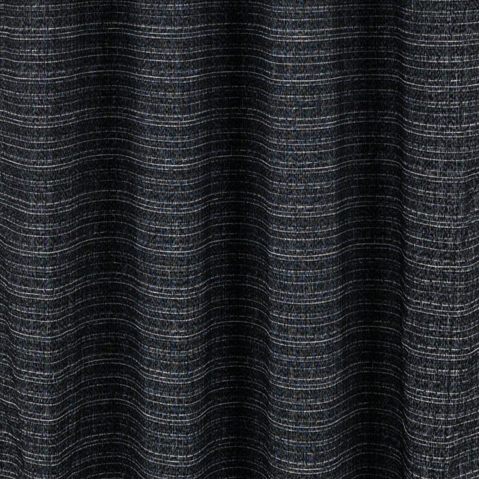 RT Designer Collection Kensington Jacquard Foam Backed Luxurious Decorative Grommet Curtain Panel Black
