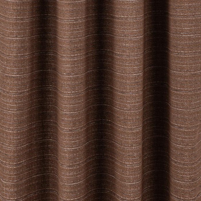 RT Designer Collection Kensington Jacquard Foam Backed Luxurious Decorative Grommet Curtain Panel Coffee