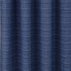 RT Designer Collection Kensington Jacquard Foam Backed Luxurious Decorative Grommet Curtain Panel Navy