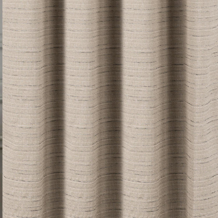 RT Designer Collection Kensington Jacquard Foam Backed Luxurious Decorative Grommet Curtain Panel Taupe