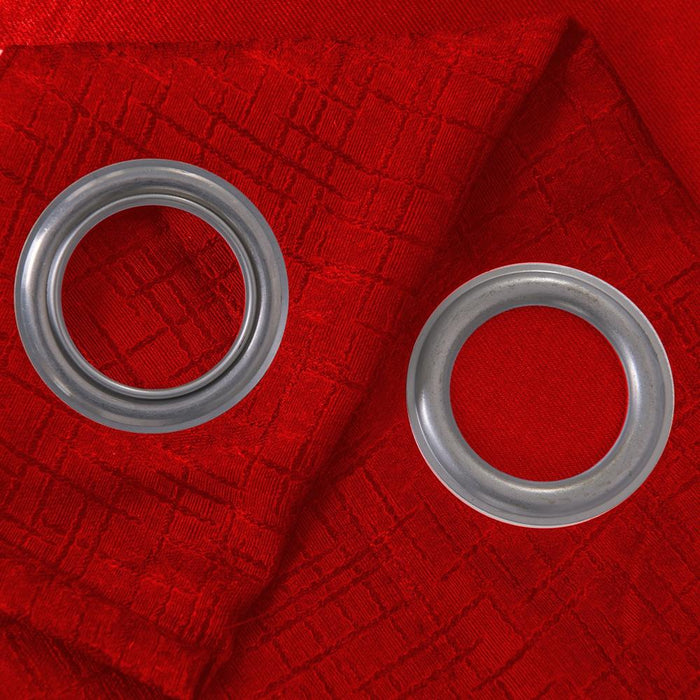 Olivia Gray Lynx Matte Embossed Blackout Grommet Panel - Red