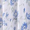 RT Designers Collection Meadow Grommet Metallic Sheer Printed Doily Curtain Panel Blue