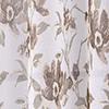 RT Designers Collection Meadow Grommet Metallic Sheer Printed Doily Curtain Panel Taupe