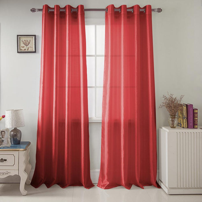 RT Designers Collection Nancy Faux Silk Grommet Curtain Panel 54" x 84"