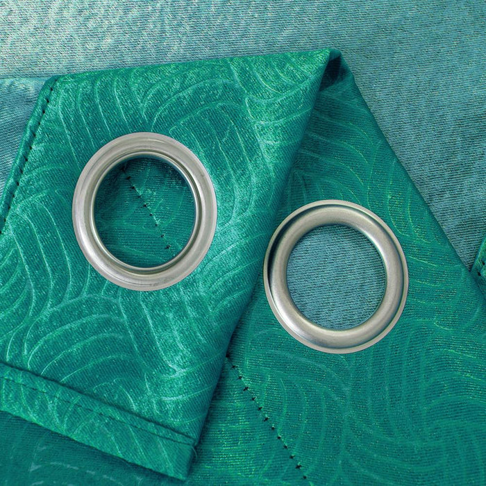 RT Designers Nellie Embossed Blackout Grommet Panel - Teal