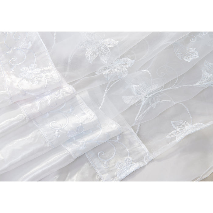 Pia Embroidered Panel With Double Valance - RT Designers Collection
