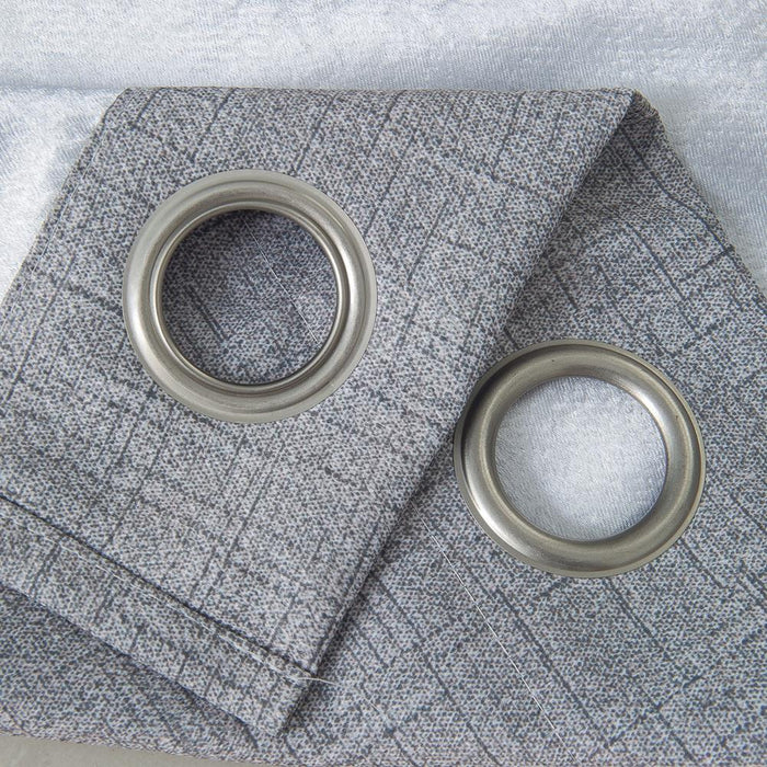 RT Designers Sofia Printed Blackout Grommet Panel - Silver