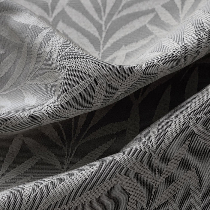 RT Designer Collection Florence Jacquard Luxurious Decorative Grommet 2 Pack Curtain Panel 36" x 84" Silver