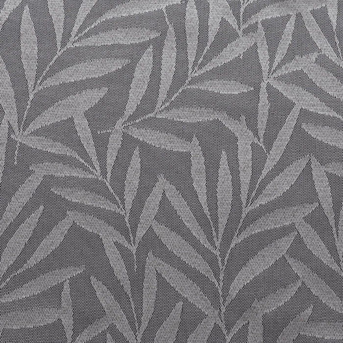 RT Designer Collection Florence Jacquard Luxurious Decorative Grommet 2 Pack Curtain Panel 36" x 84" Silver