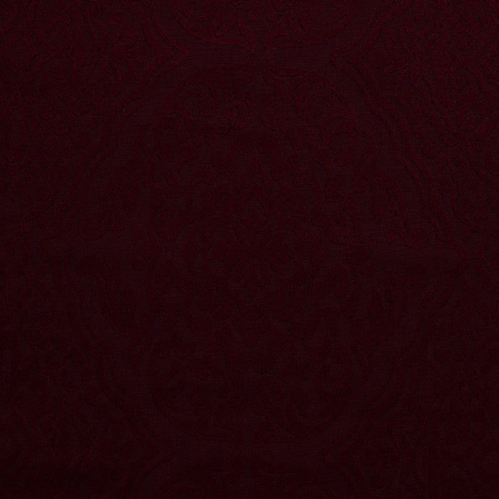 RT Designer Collection Percy Jacquard Luxurious Decorative Grommet 2 Pack Curtain Panel  36" x 84" Burgundy