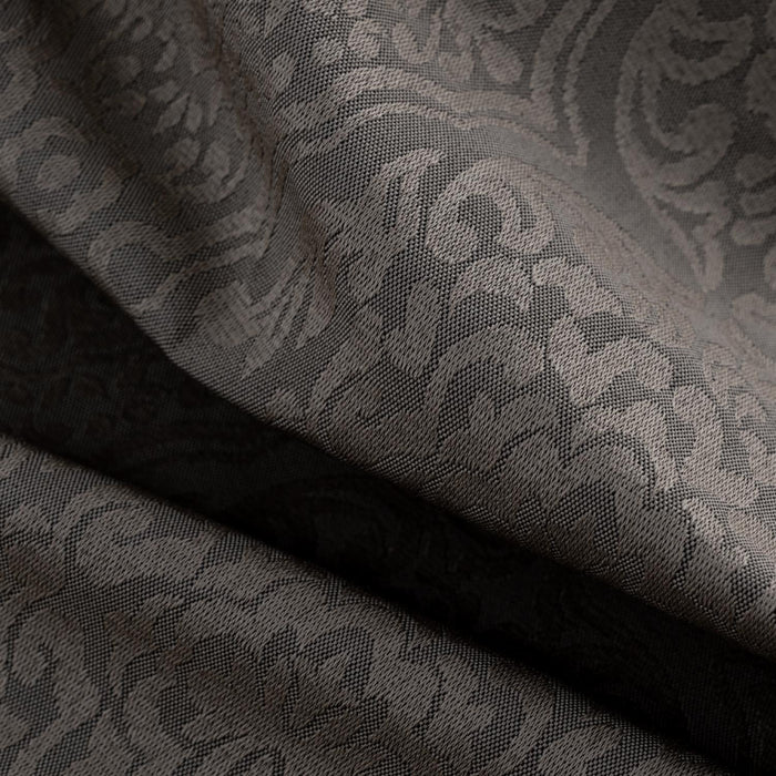 RT Designer Collection Percy Jacquard Luxurious Decorative Grommet 2 Pack Curtain Panel  36" x 84" Taupe