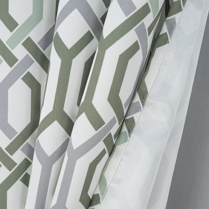 RT Designer Collection Rory Printed 2 Pack Blackout Luxurious Decorative Grommet Curtain Panel 36" x 84" Sage