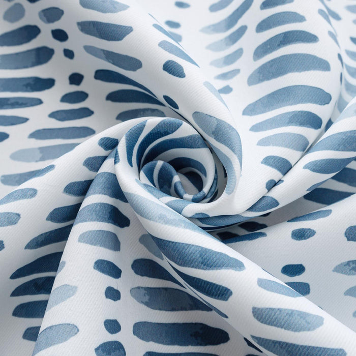 RT Designer Collection Justice Printed 2 Pack Blackout Luxurious Decorative Grommet Curtain Panel 36" x 84" Blue