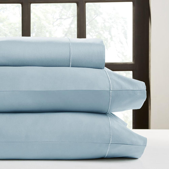 Perthshire Platinum Concepts 1000 Thread Count Solid Sateen Sheet - 4 Piece Set - Aqua