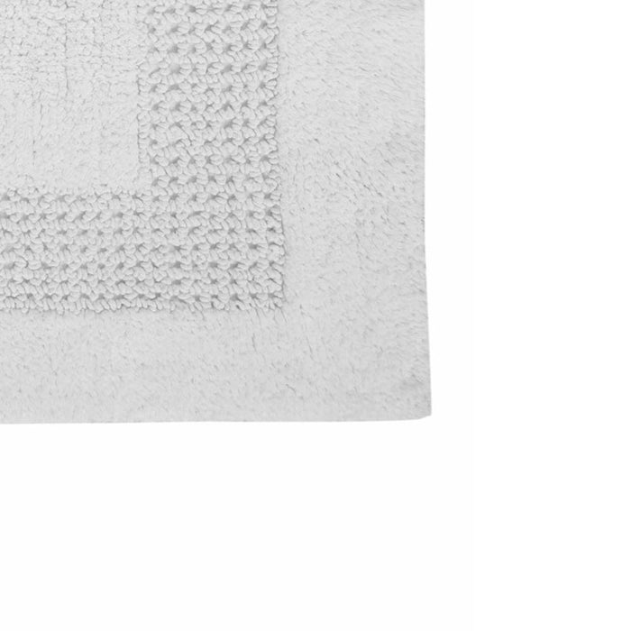 Perthshire Platinum Collection Beautiful Cotton Bath Rug Features Classic Racetrack Design Rug 17" X 24" Ivory