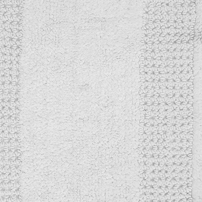 Perthshire Platinum Collection Beautiful Cotton Bath Rug Features Classic Racetrack Design Rug 17" X 24" Ivory