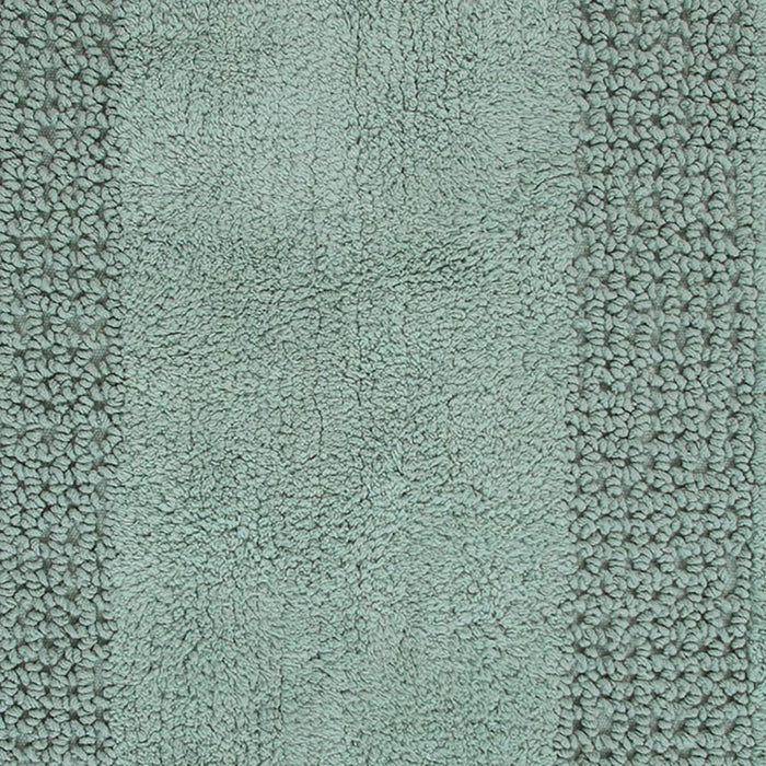 Perthshire Platinum Collection Beautiful Cotton Bath Rug Features Classic Racetrack Design Rug 17" X 24" Sage