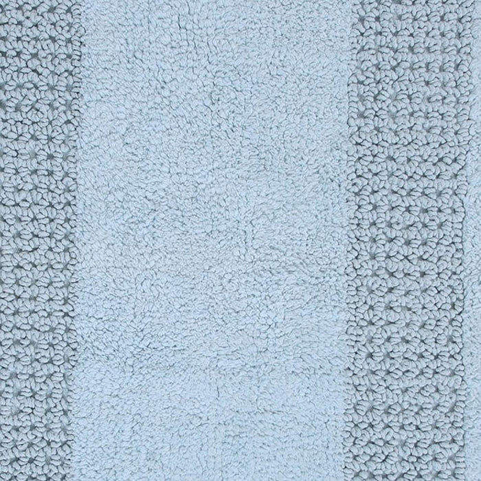 Extremely Absorbent Cotton Bath Rug 24" x 40" Light Blue by Perthshire Platinum Collection