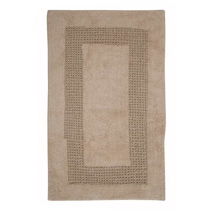 Extremely Absorbent Cotton Bath Rug 24" x 40" Natural by Perthshire Platinum Collection