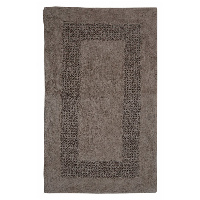 Extremely Absorbent Cotton Bath Rug 24" x 40" Stone by Perthshire Platinum Collection