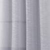 RT Designers Collection Dexter Linen Texture Grommet Sheer Curtain Panel Pair 36" x 84" Silver