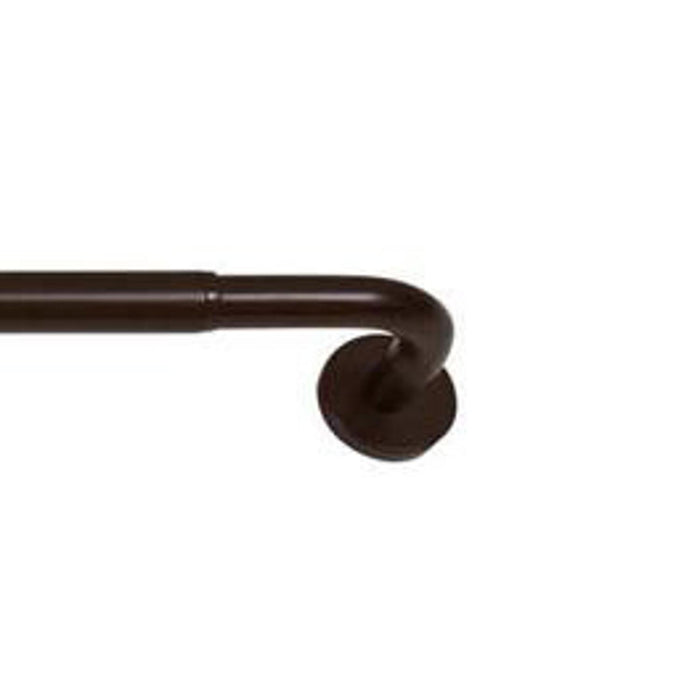 Versailles Privacy Wraparound Rod Set - Espresso