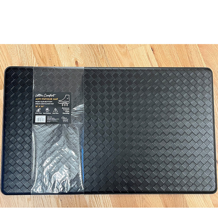 RT Designers Collection Anti-Fatigue Premium High Quality Emboss Mat/Runner Black