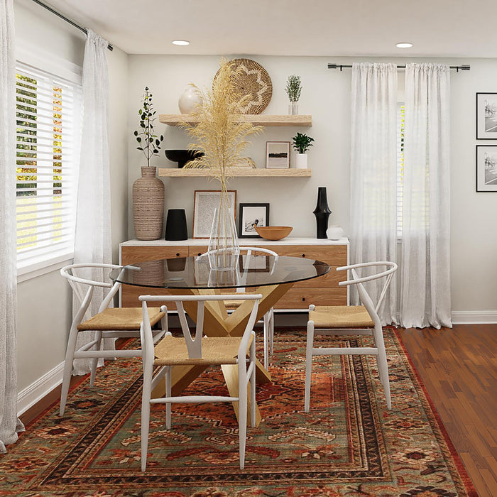 Versailles Sculpted Corset Finial Steel Heavy Duty Curtain Rod Set for Windows Antique Pewter