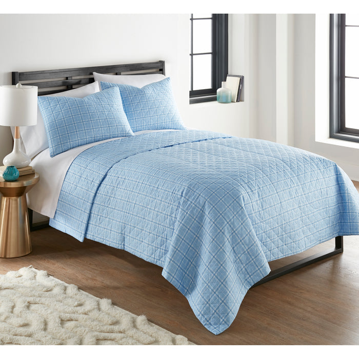 Seersucker 6-in-1 Premium Quilt Set by Shavel Home Products