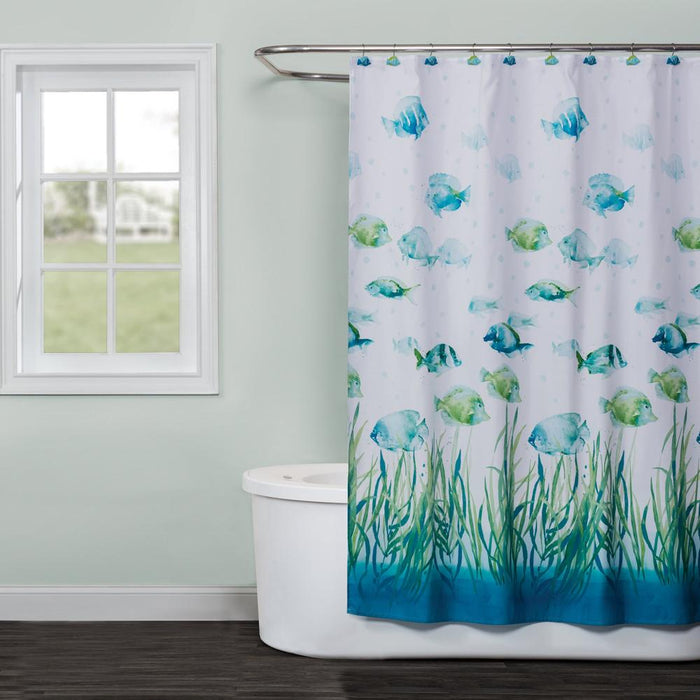 Saturday Knight Ltd Atlantis High Quality Stylish Easily Fit Ultra Durable Shower Curtain - 70x72", Multi