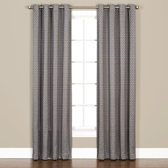 Saturday Knight Ltd Sacai Geometric Woven Jacquard Window Grommet Panel - , Charcoal
