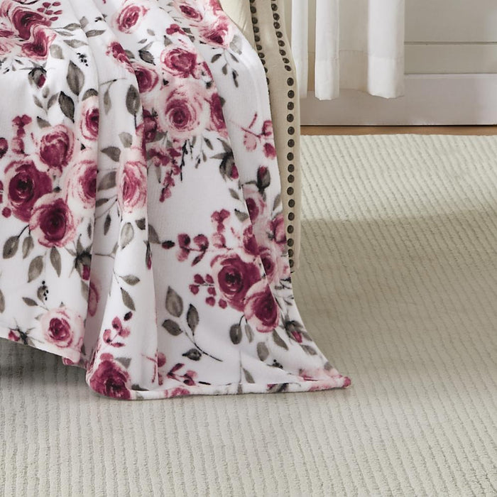 RT Designer's Collection Cara Printed Premium Soft & Cozy Flannel Throw Blanket 50" x 60" Multicolor