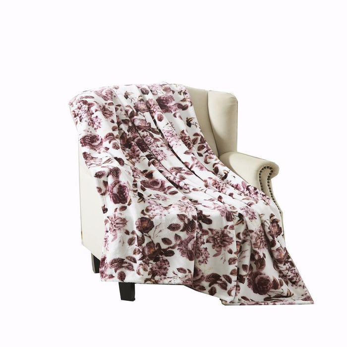 RT Designer's Collection Liv Printed Premium Soft & Cozy Flannel Throw Blanket 50" x 70" Multicolor