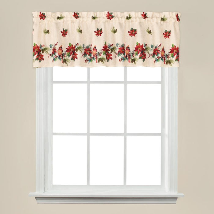 SKL Home Saturday Knight Ltd Holiday Elegance Beautiful Design With 1.5" Rod Pocket Window Tier Pair - Multi
