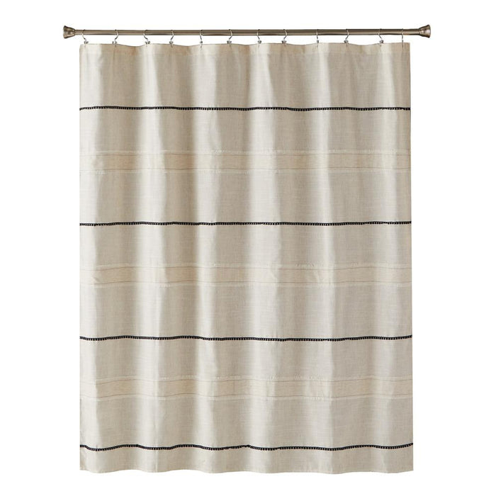 SKL Home Subtle Stripe Shower Curtain - Linen 70x72