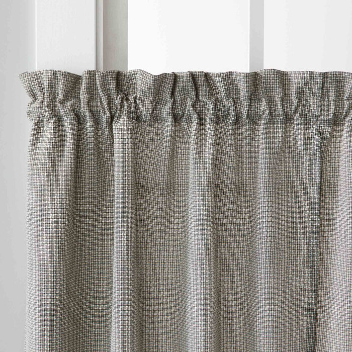 Saturday Knight Ltd Nelson Versatile Tailored Window Tier - 2 Piece - Black