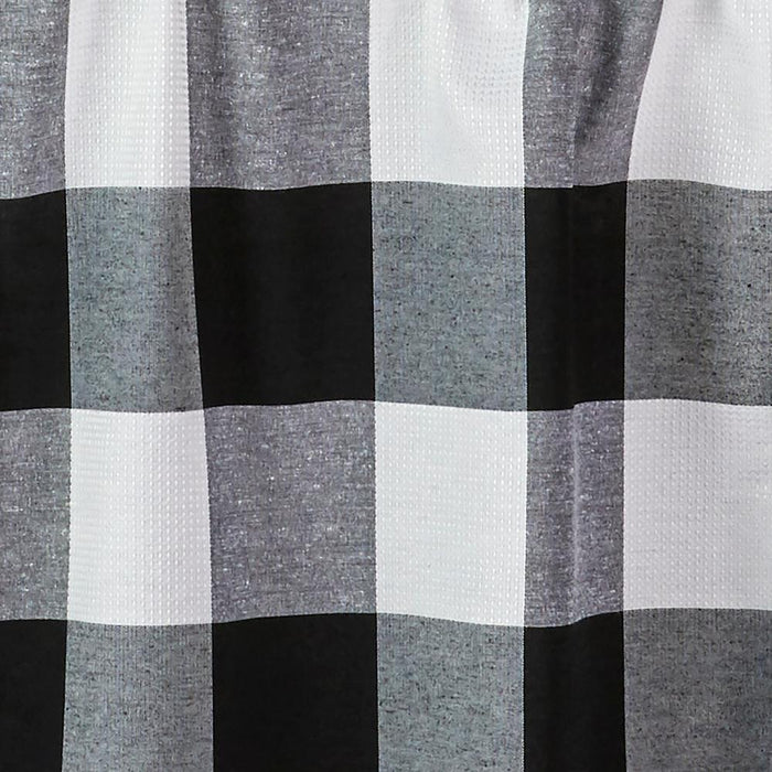 SKL Home By Saturday Knight Ltd Grandin Tier Curtain Pair - White/Black